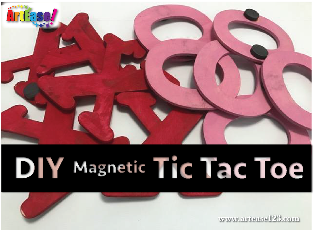 DIY Magnetic Tic Tac Toe Set