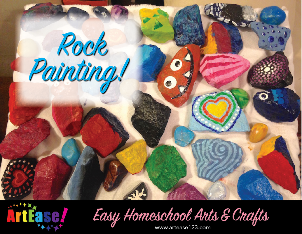 ArtEase! Easy Homeschool Arts & Crafts-Rock Painting