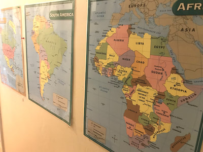 Geography Buffer - Africa & South America Map