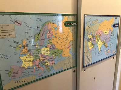 Geography Buffer - Europe & Asia Wall Map