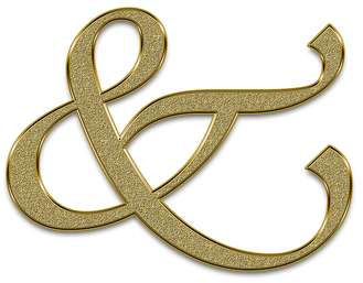 Ampersand Dilly Day -Gold Ampersand